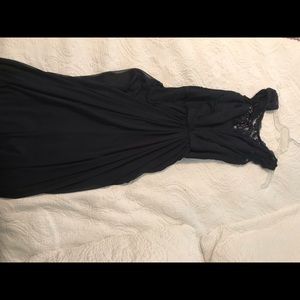 Adrianna Pappel Navy blue long dress.